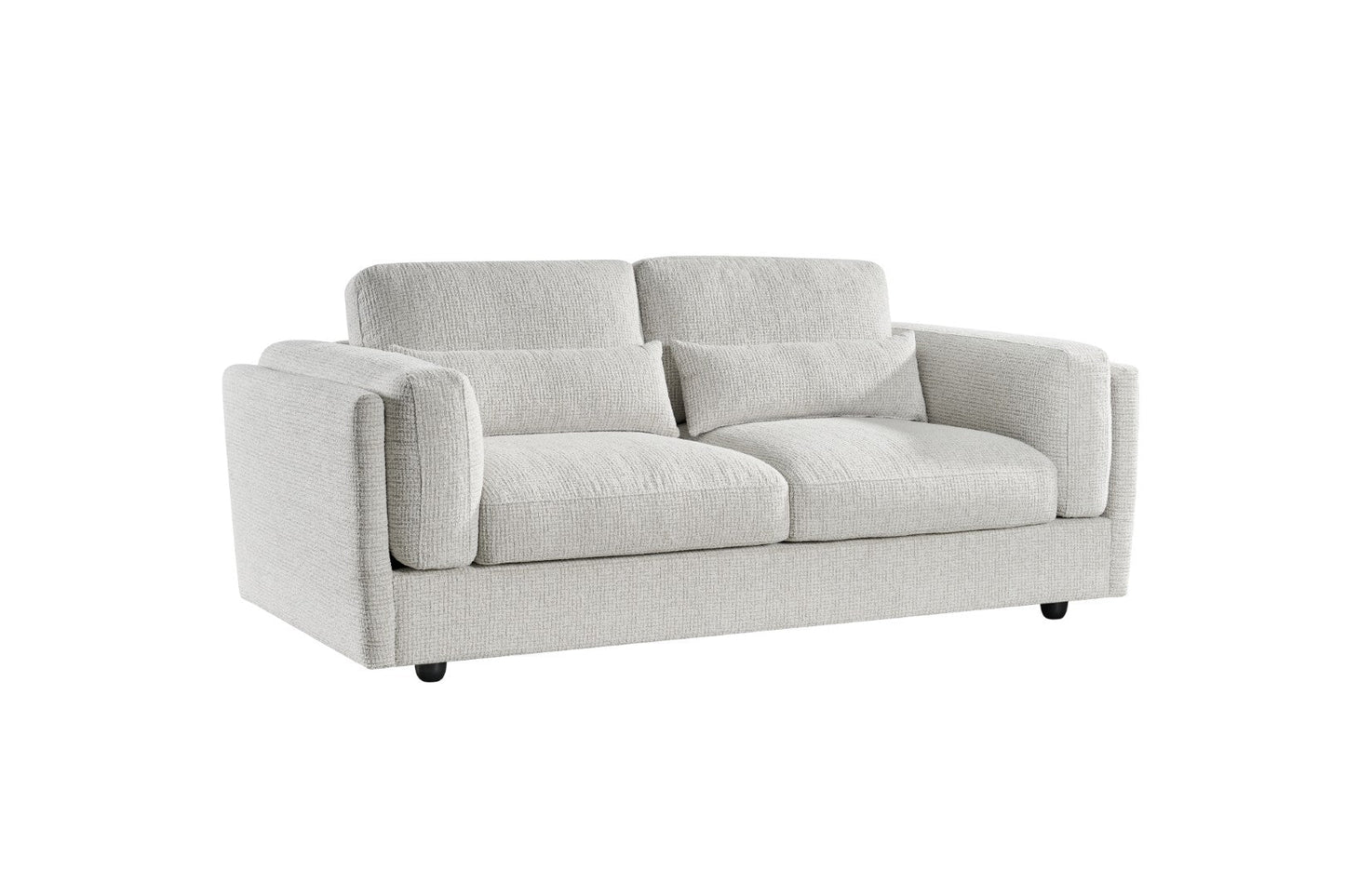 Bari Beige 3 Seater Sofa: Spacious, Plush Fabric Couch for Relaxed Living