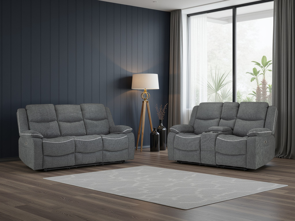 Harald Electric Recliner Sofa Set: Luxurious 3+2 Seater for Ultimate Comfort