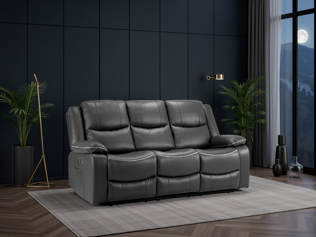 Harald Electric Recliner Sofa Grey 3 Seater – Ultimate Comfort & Style