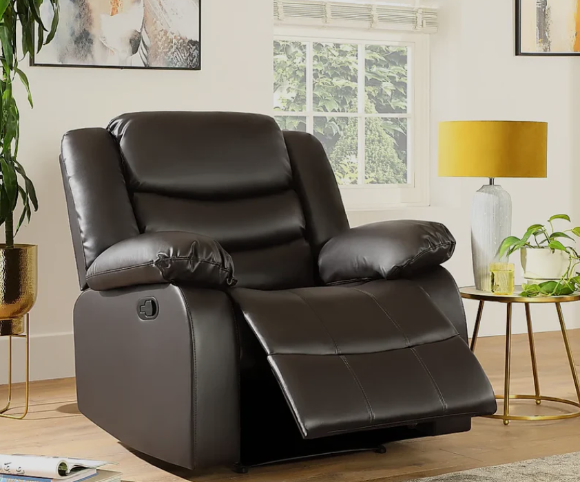 Roma Leather Recliner Sofa Armchair