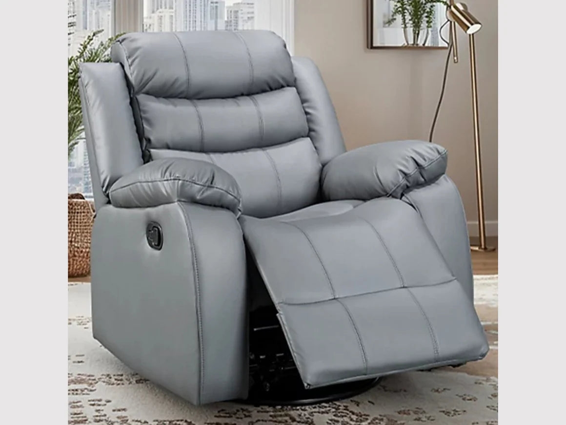 Roma Armchair Faux Leather Manual Recliner