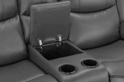 Harald Grey Electric Recliner Sofa Set: Luxurious 3+2 Seater for Ultimate Comfort