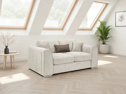 Naples 2-Seater Sofa: Plush Chenille Upholstery, Removable Cushions