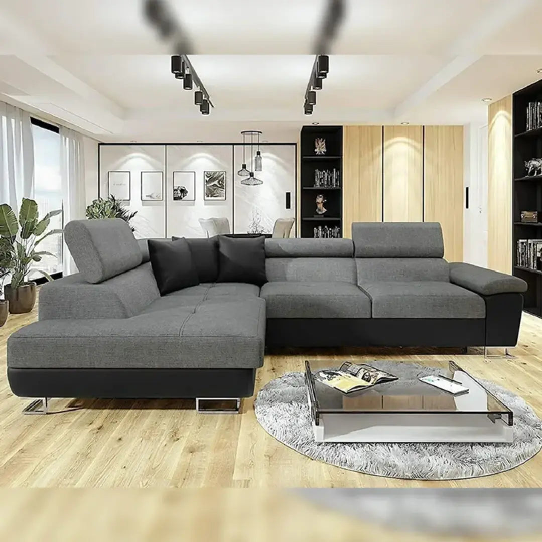 Anton Sofa bed Corner Sofa Bed With Storage Box