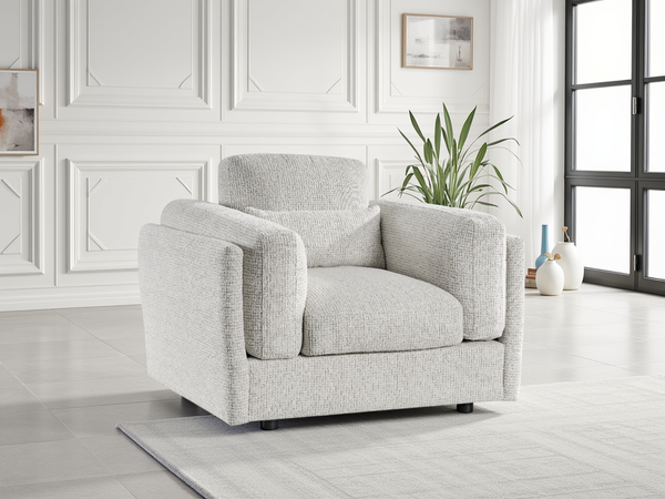 Bari Cosy Beige Fabric Armchair Sofa for Relaxed Living Spaces