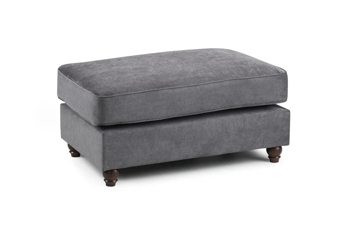 Luxurious Windsor Fullback Sofa  Footstool – Comfortable Foam-Filled Cushion Top