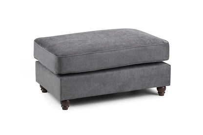 Luxurious Windsor Fullback Sofa  Footstool – Comfortable Foam-Filled Cushion Top