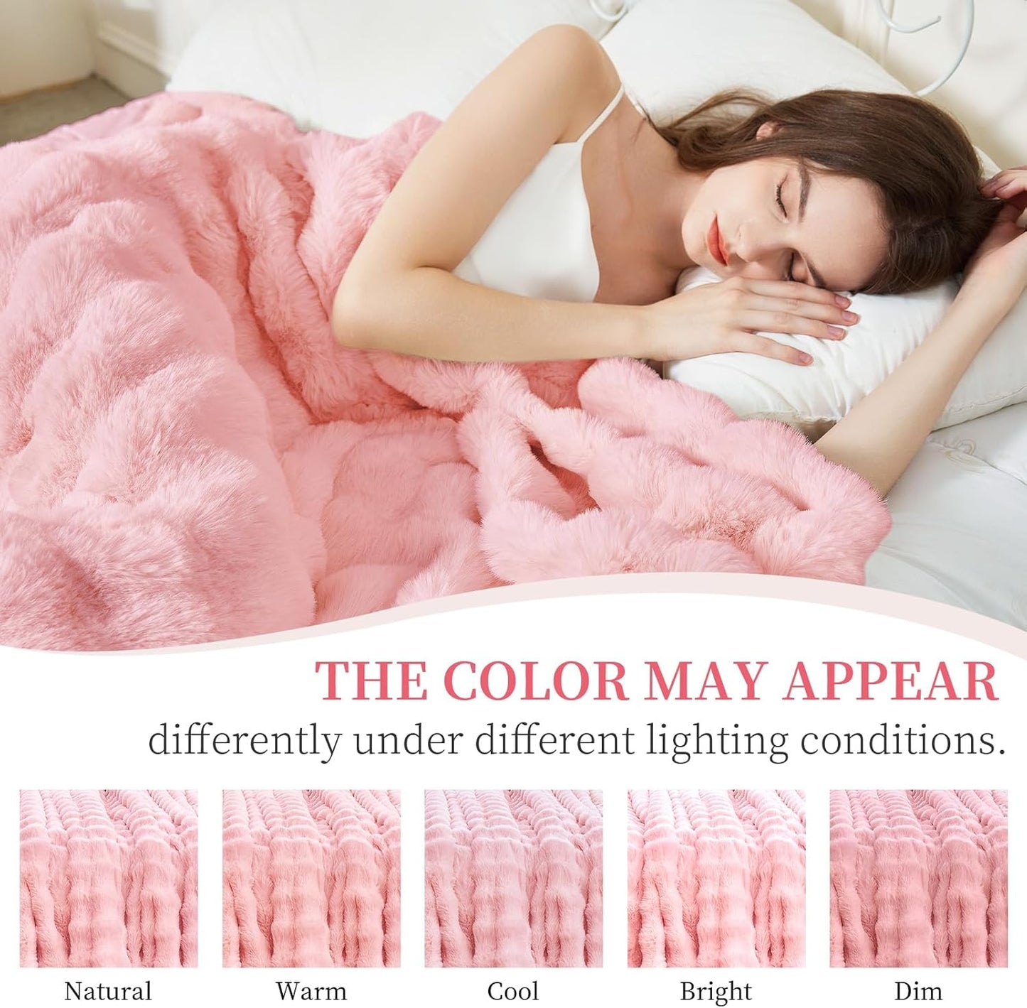 Luxury Faux Fur Throw Blanket