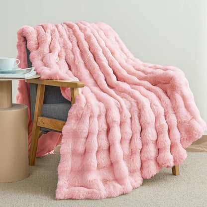 Luxury Faux Fur Throw Blanket