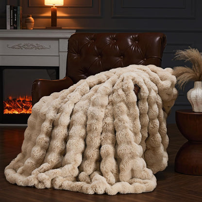 Luxury Faux Fur Throw Blanket