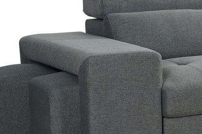 Artemis Grey Universal Corner Sofabed with Storage & Easy Conversion