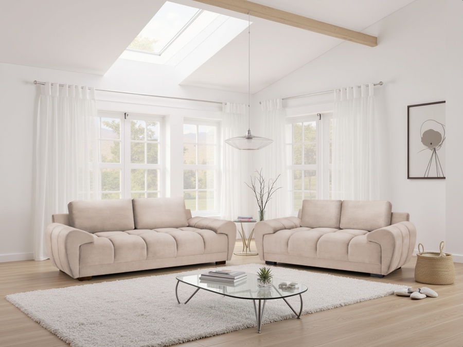 Azzuro  Fabric 3+2 Seater Sofa Set