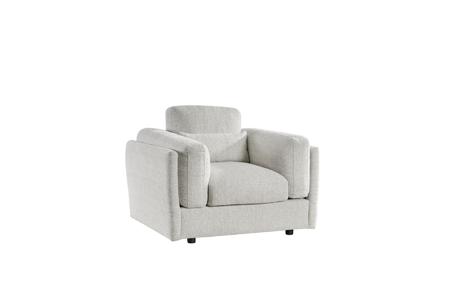 Bari Cosy Beige Fabric Armchair Sofa for Relaxed Living Spaces