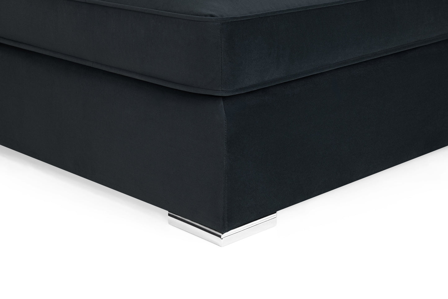 Belgravia Slate U-Shape Corner Sofa: Plush Velvet, Modular, Family Living