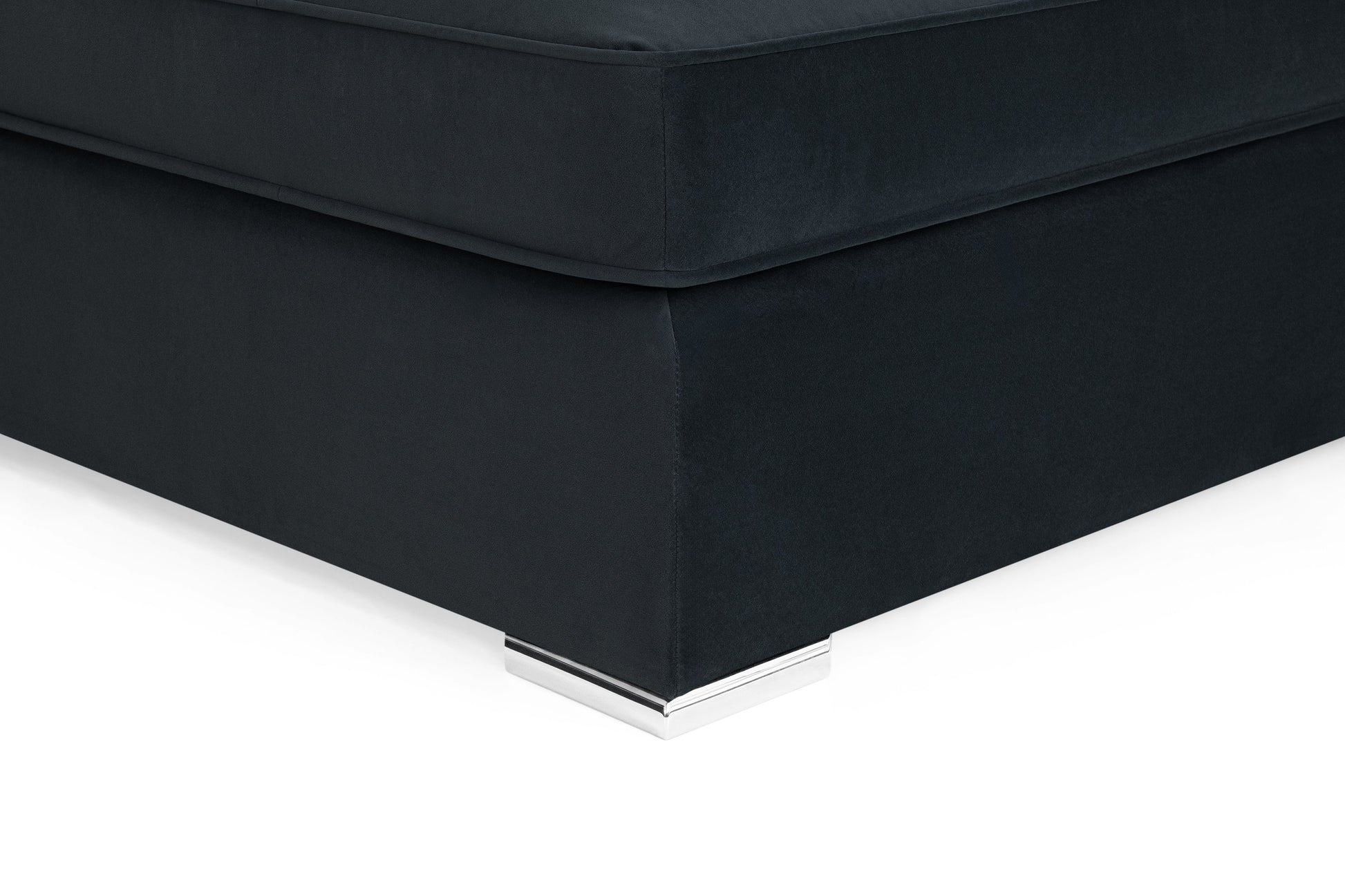 Belgravia Slate U-Shape Corner Sofa: Plush Velvet, Modular, Family Living