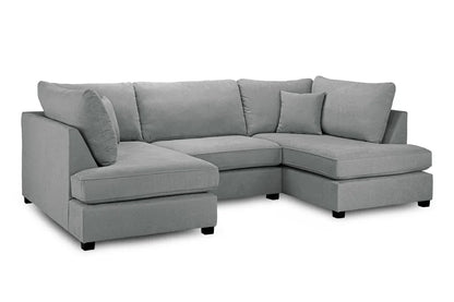 Carnaby Plush  U-Shape Corner Sofa: Spacious, Comfortable, Stylish Living Room Seating