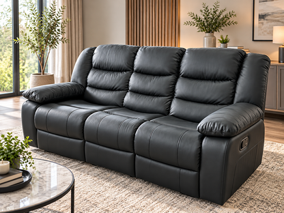Conrad Manual Recliner Sofa 3-Seater