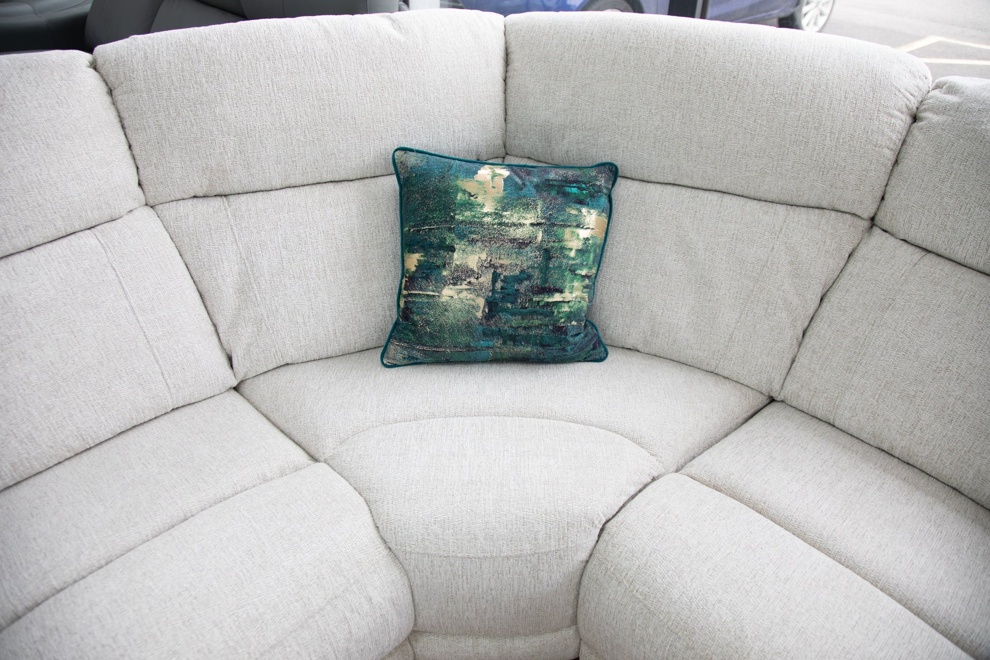 Owen Luxurious Electric Recliner Sofa - Comfortable Beige Large Corner Design