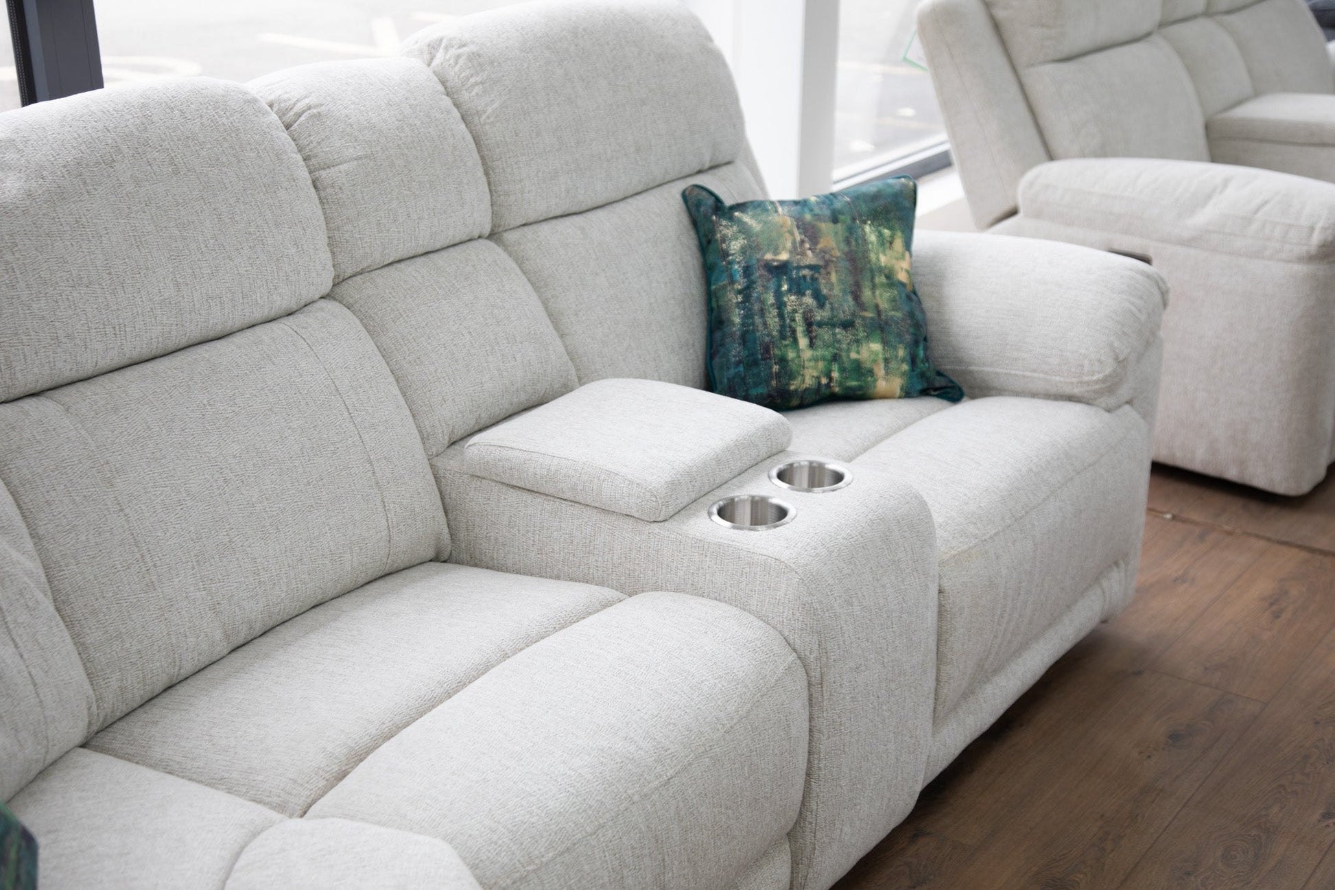 Owen Luxurious Electric Recliner Sofa - Comfortable Beige Large Corner Design