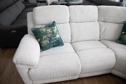Owen Luxurious Electric Recliner Sofa - Comfortable Beige Large Corner Design