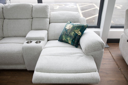 Owen Luxurious Electric Recliner Sofa - Comfortable Beige Large Corner Design