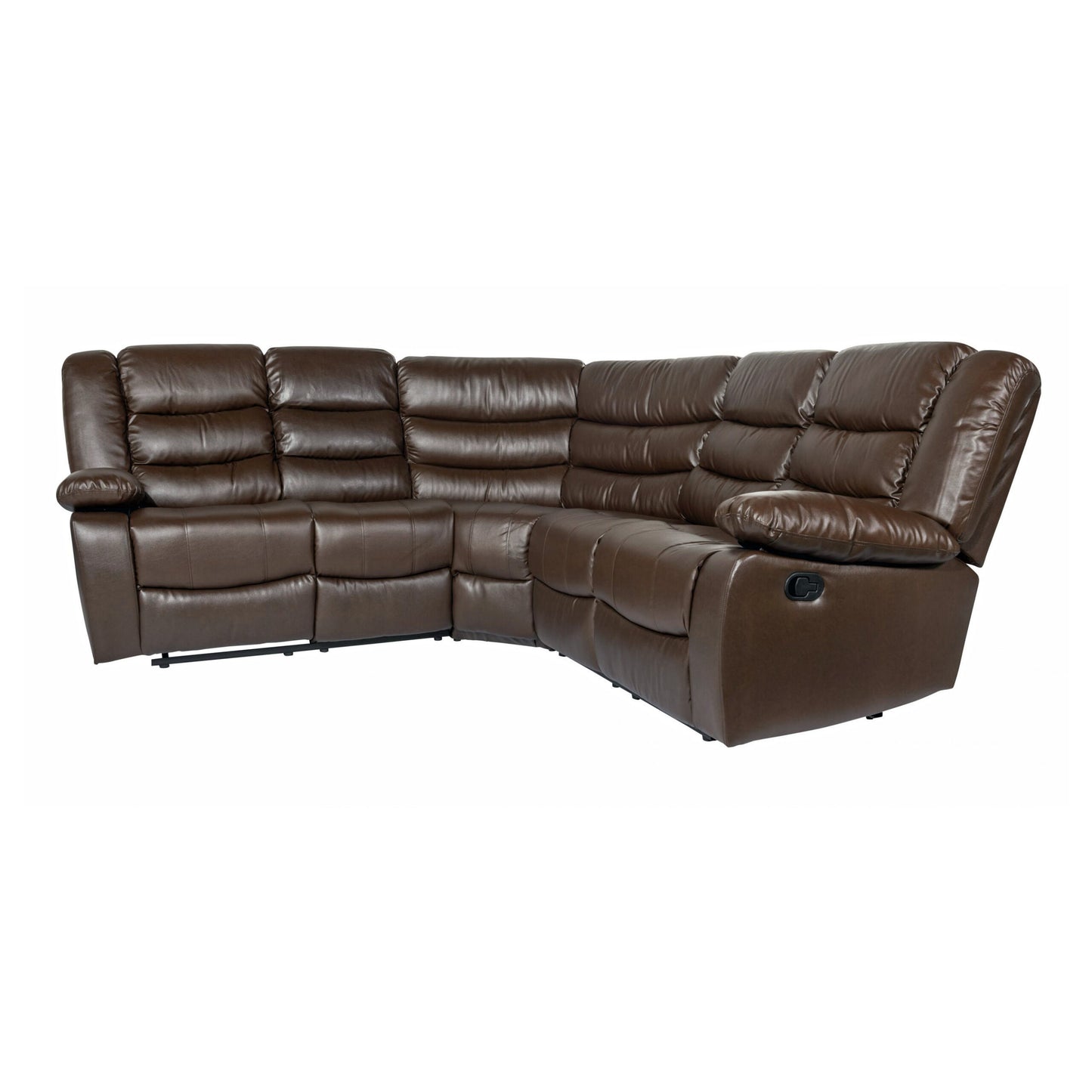Roma Corner Faux Leather Manual Recliner