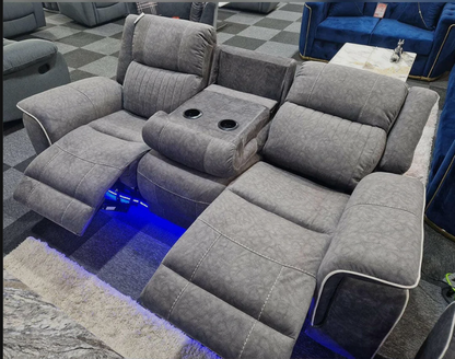 Hannah Electric Recliner 3 & 2 Seater Micro Fibre Sofa
