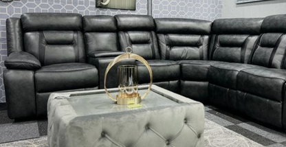 Nova Electric Recliner Leather Corner Sofa