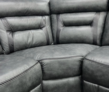 Nova Electric Recliner Leather Corner Sofa