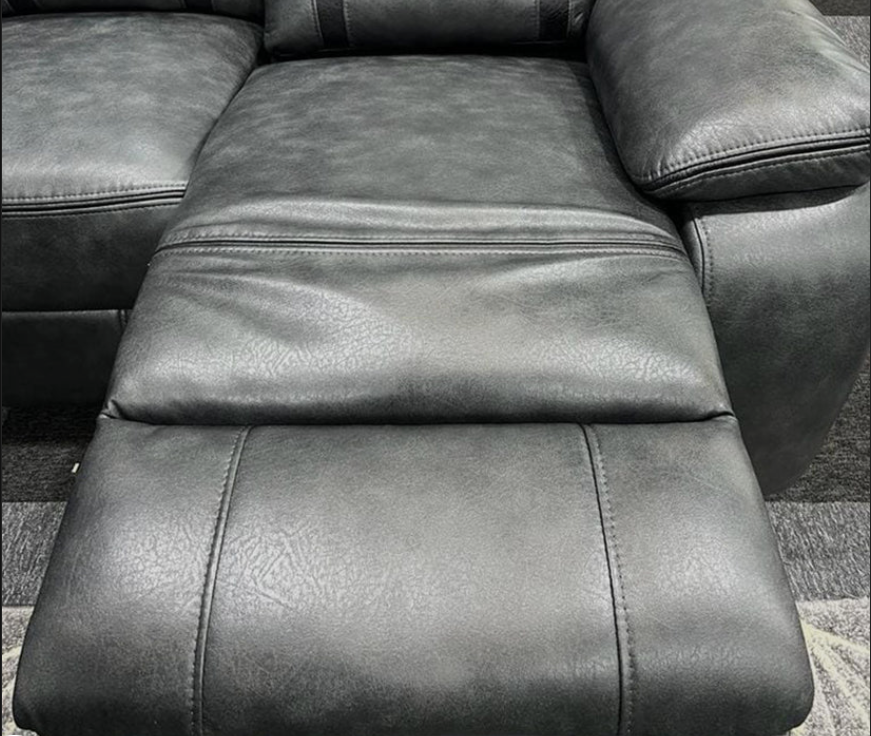 Nova Electric Recliner Leather Corner Sofa