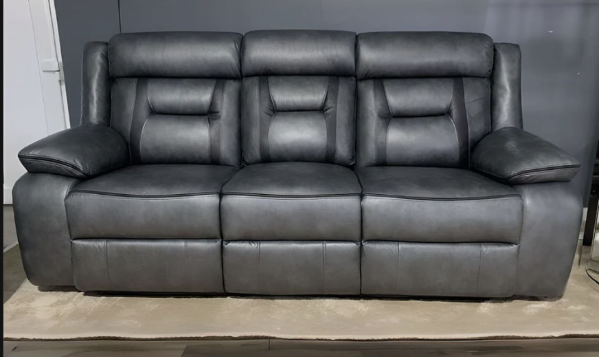 Nova Electric Recliner Leather Sofa 3 Seater