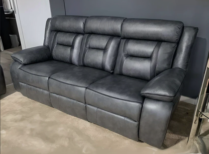 Nova Electric Recliner Leather Sofa 3 Seater