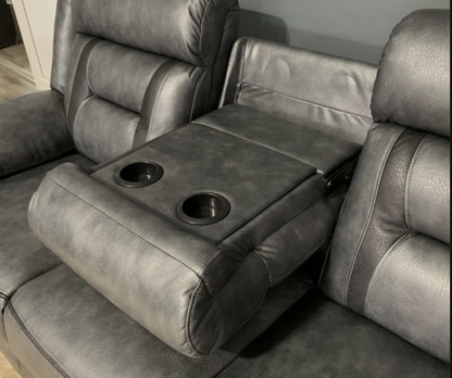 Nova Electric Recliner Leather Sofa 3+2 Seater