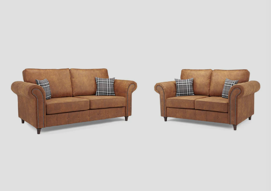 Oakland Leather Sofa 3+2 Seater