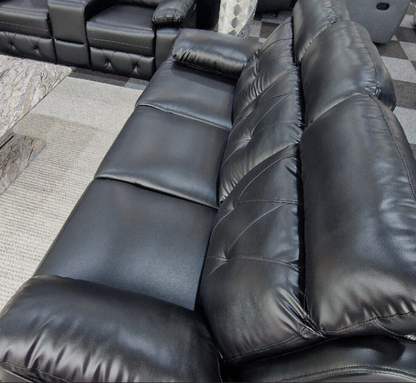 Parada Leather Recliner Sofa 3+2 Seater with Cup Holders & Built-In Storage