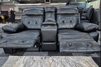 Parada Leather Recliner Sofa 3+2 Seater with Cup Holders & Built-In Storage