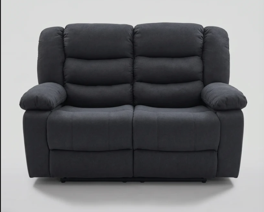 Roma Fabric Reclining 3 & 2 Seater Set with Cup Holders