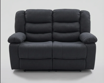 Roma Fabric Reclining 3 & 2 Seater Set with Cup Holders
