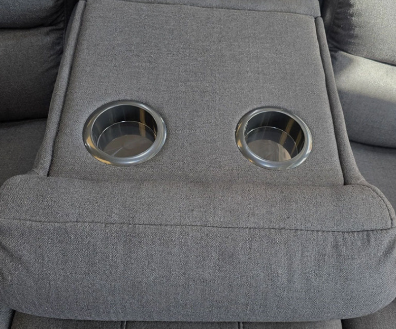 Roma Fabric Electric Recliner Sofa 3+2-Seater With USB Ports, LED Lights and Cup Holder