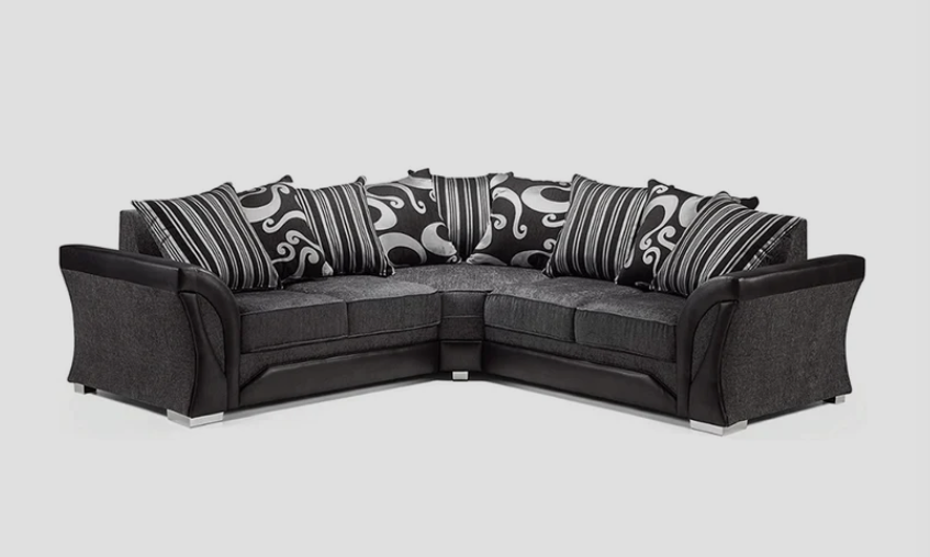 Shannon Corner Sofa in Chenille Fabric