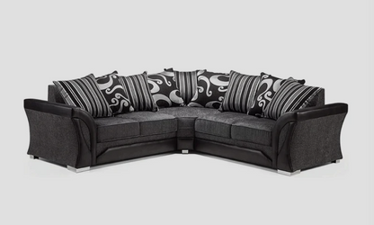 Shannon Corner Sofa in Chenille Fabric