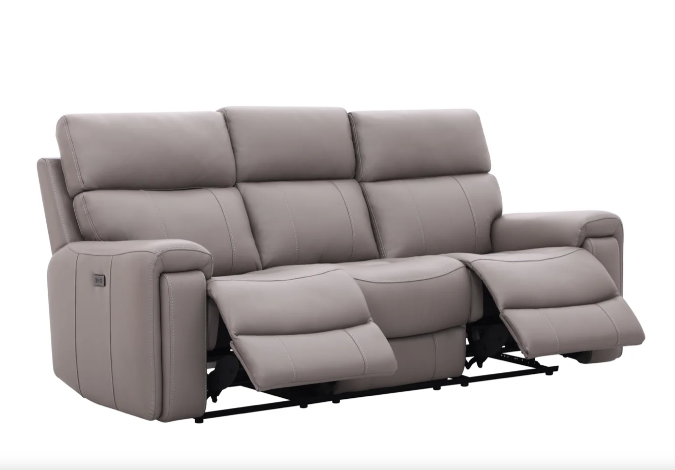 Utah Electric Reclining 2-Seater Sofa with Powered Headrests and USB A & C Ports