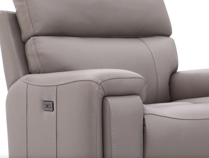 Utah Electric Reclining 3, 2 & 1 Seater Sofa Set with Powered Headrests and USB A & C Ports