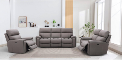 Utah Electric Reclining 2-Seater Sofa with Powered Headrests and USB A & C Ports
