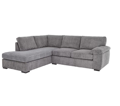 Alfie Jumbo Cord Corner Sofa, Available as Left or Right-Hand Configuration
