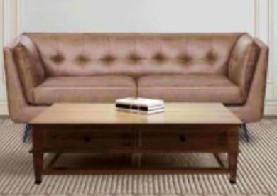 Allora 3, 2 & 1-Seater Faux Leather Sofa Collection