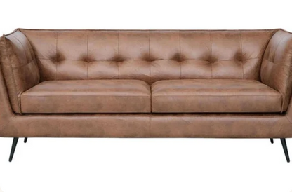 Allora 3-Seater Faux Leather Sofa