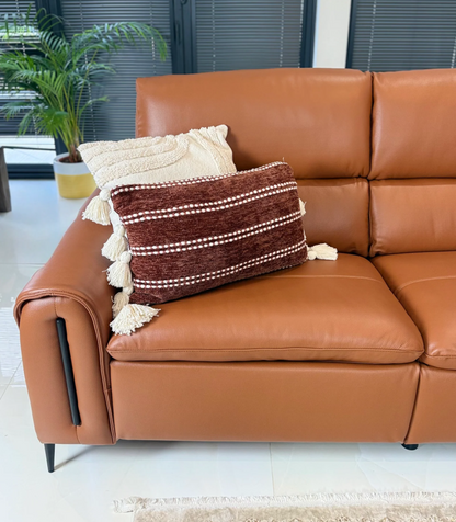 Atlas Electric Recliner Leather Corner Sofa