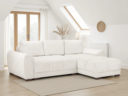 Azzuro  Universal Corner Sofa bed: Plush Velvet, Convertible Sofa with Storage