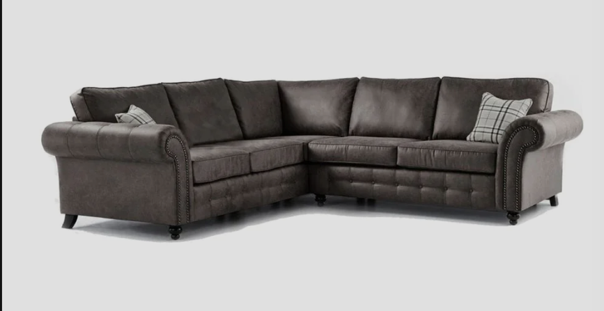 Oakland Faux Leather Corner Sofa
